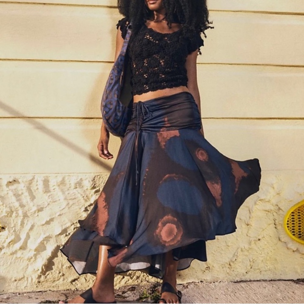Free People X House of AAma Starry Eyes Women’s skirt sizes M,L NWOT